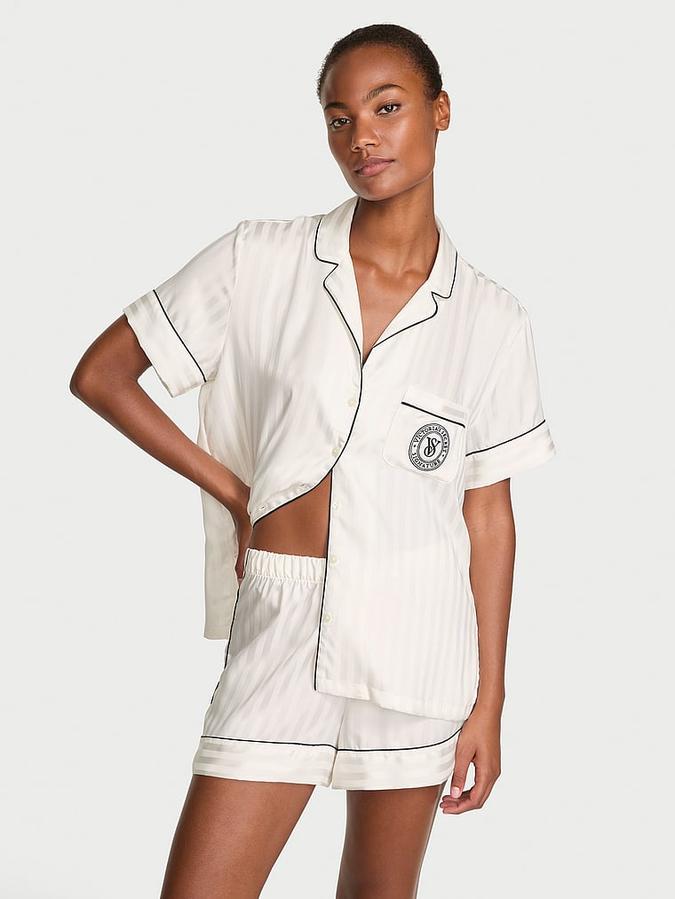 Victoria’s Secret Glazed Satin Short Pajama Set – Луксозна сатенена пижама