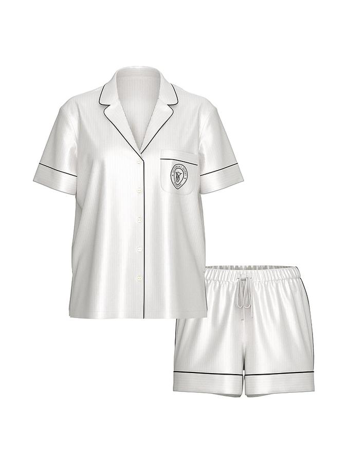 Victoria’s Secret Glazed Satin Short Pajama Set – Луксозна сатенена пижама - Image 2