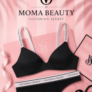 Луксозен безжичен сутиен & Прашки с лого Victoria`s secret