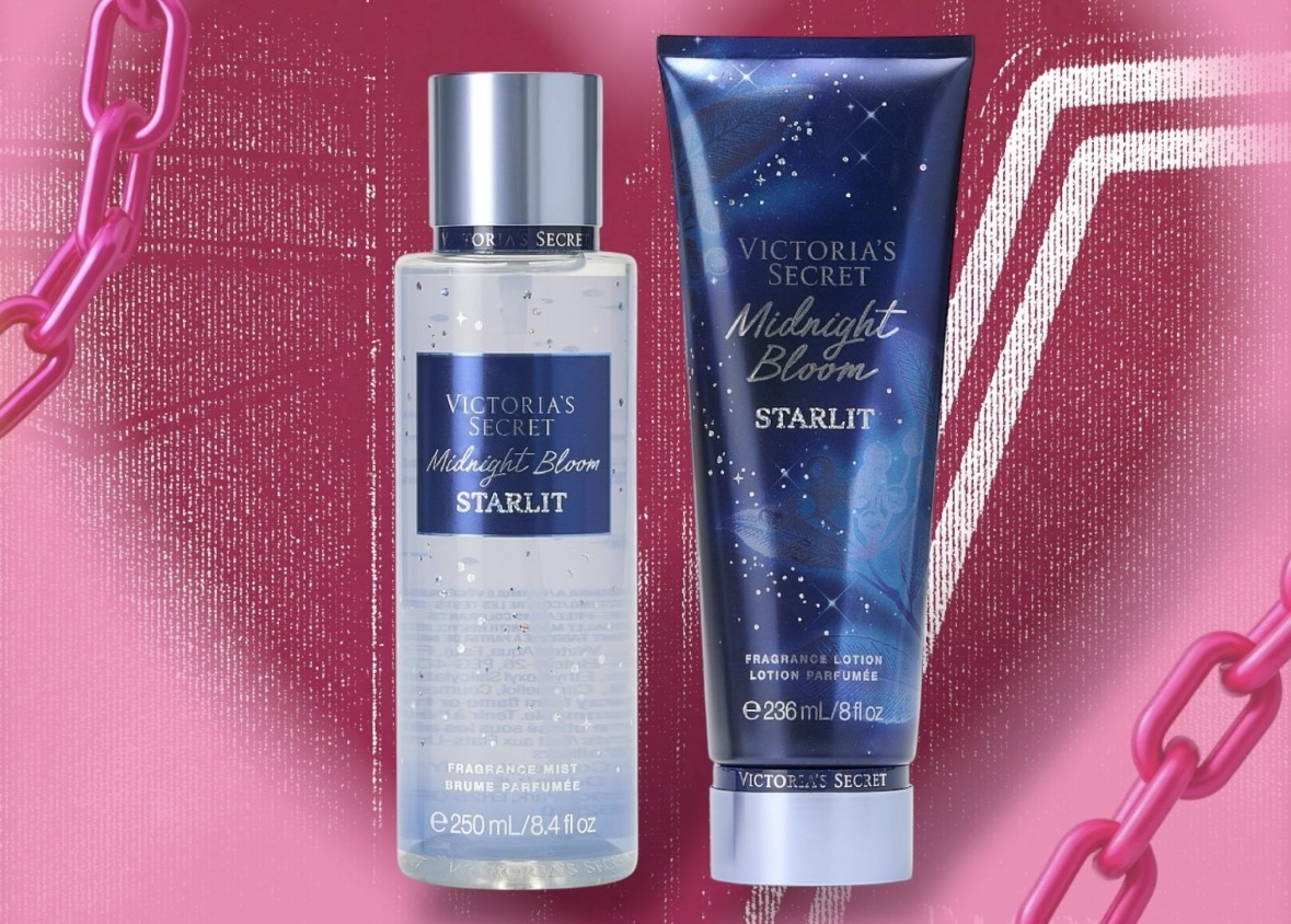 Подаръчен Комплект ⭐ STARLIGHT DREAM⭐ Лосион &Спрей за тяло Midnight blooms Starlit § Гланц за устни & Торбичка - Image 3
