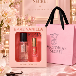 🎁 Подаръчен Комплект Bare Vanilla – Mist & Kiss &  Торбичка VS ✨