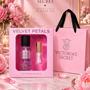 🎁 Подаръчен Комплект Velvet Petals – Mist & Kiss & Торбичка VS✨