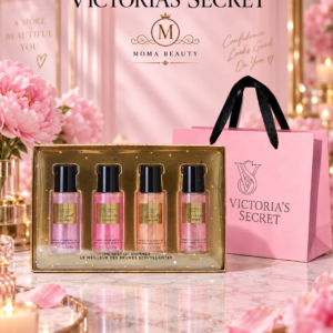 Подаръчен Комплект 4 спрея за тяло с брокат – Victoria’s Secret Shimmer Collection & Торбичка VS