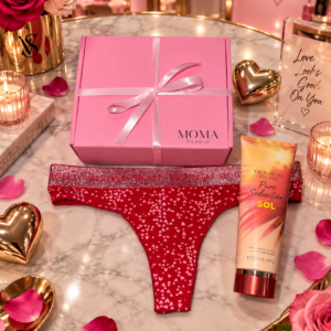 Подаръчен комплект Лосион за тяло 🩷Pure Seduction Sol & Прашки & Кутия VS