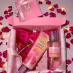 💝Подаръчен комплект Лосион и Спрей за тяло VELVET PETALS SOL § Прашки § Гланц  § Кутия💝
