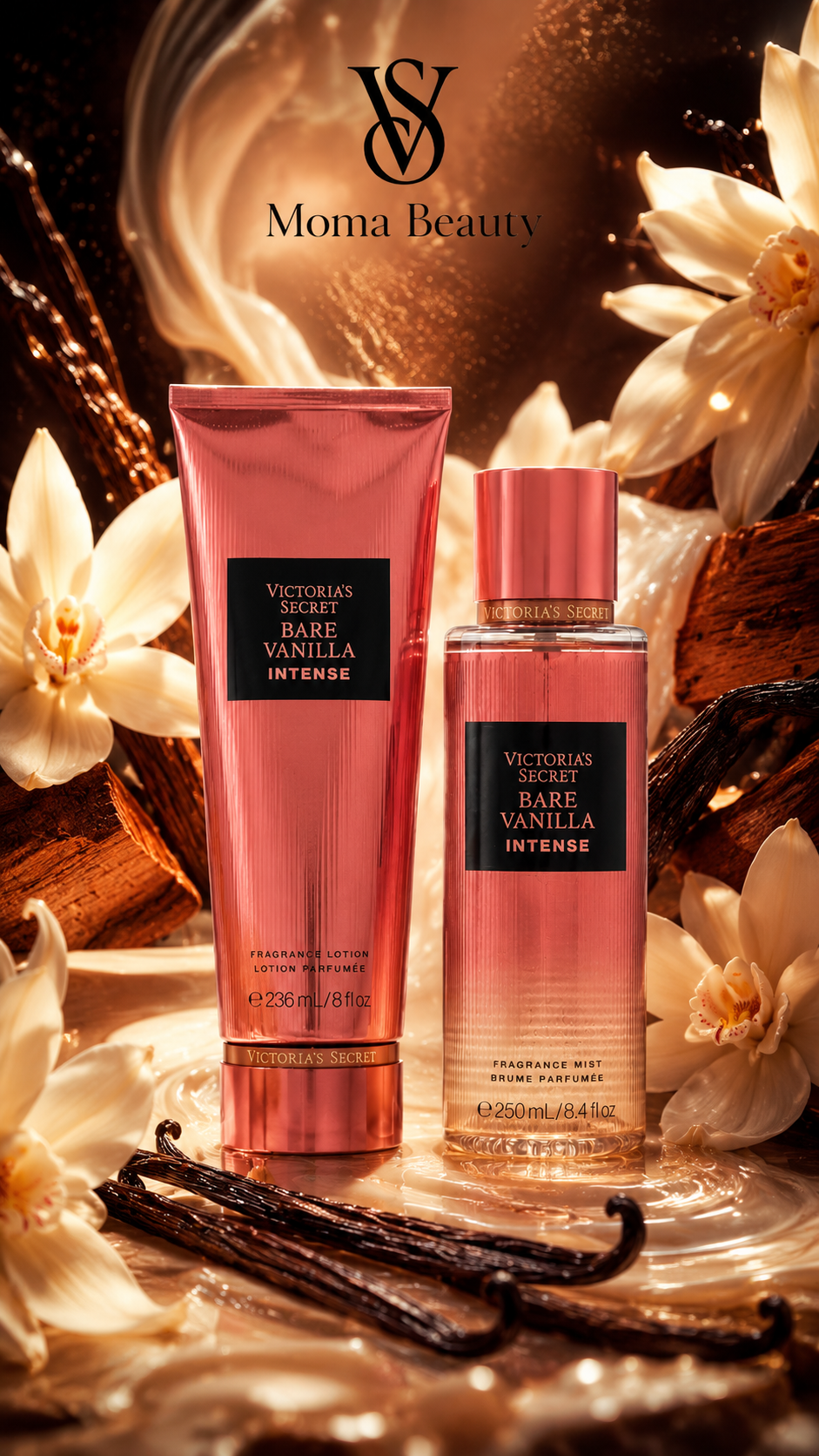 Парфюмен Лосион и Спрей за тяло 🤎 BARE VANILLA Intense 🤎 - Image 2