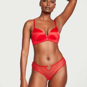 ❤️ Victoria’s Secret Very Sexy – червени бразилиани Cheeky с отворен гръб